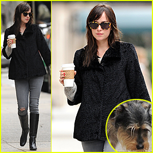 Dakota Johnson Is All About the Coffee in NYC