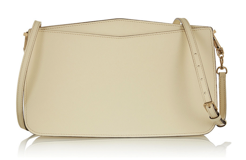 Valextra Manzoni Textured-Leather Shoulder Bag: I Dream of Cream