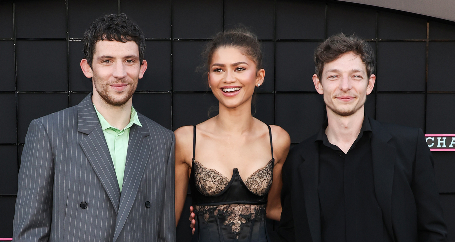 Zendaya Wows in Custom Vera Wang at ‘Challengers’ L.A. Premiere with Josh O’Connor & Mike Faist | Challengers, Josh O’Connor, Luca Guadagnino, Mike Faist, Zendaya | Just Jared: Celebrity News and Gossip