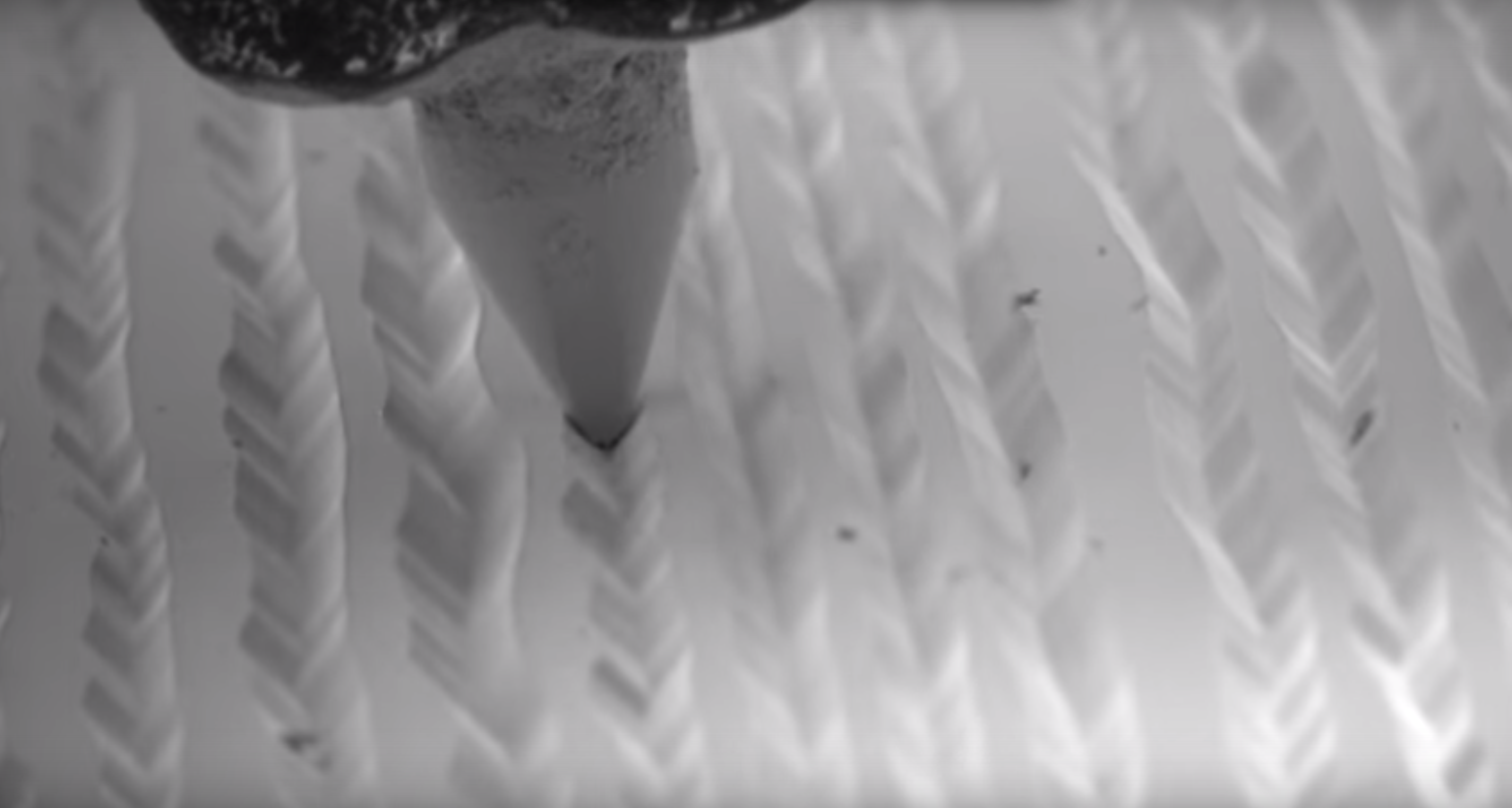 Vinyl Records at 1000x Magnification