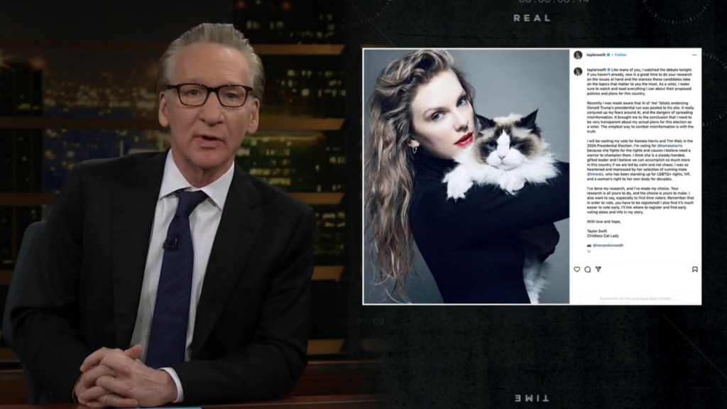 Bill Maher Is Confused By Taylor Swift’s Influence On Male Voters